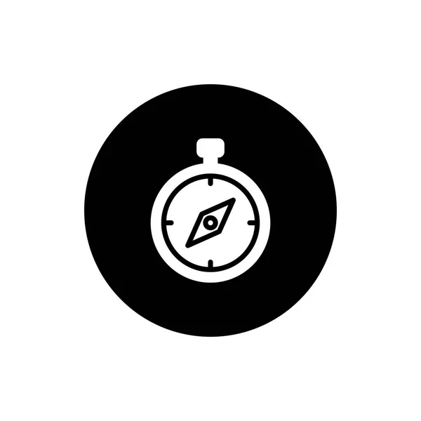 Kompas Icon Vector Illustratie Glyph Stijl Voor Elk Doel — Stockvector