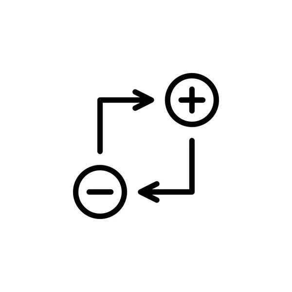 Exchange Icon Vector Illustratie Lijn Stijl Voor Elk Doel — Stockvector