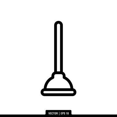 En iyi Tuvalet Pompası ikonu vektörü, illüstrasyon logo şablonu modaya uygun. Pek çok amaca uygun..