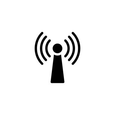 Wifi Sinyal Simgesi Vektör İllüstrasyon Logo Şablonu