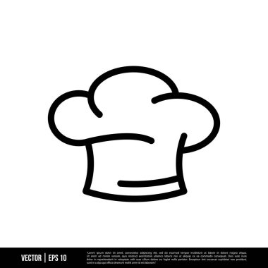 En iyi Şef Şapka simge vektörü, illüstrasyon logosu şablonu modada. Pek çok amaca uygun..