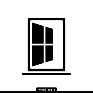 En iyi Pencere simgesi vektörü, illüstrasyon logo şablonu modada. Pek çok amaca uygun..