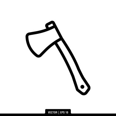 En iyi Double Axe simge vektörü, illüstrasyon logo şablonu modada. Pek çok amaca uygun..