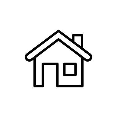 Ev Simgesi Vektör İllüstrasyon Logo Şablonu