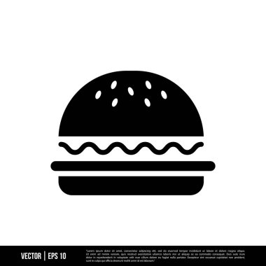 En iyi Burger simge vektörü, son moda logo şablonu. Pek çok amaca uygun..