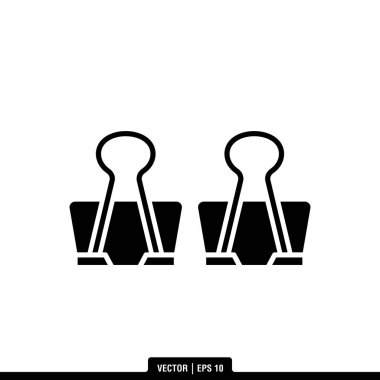 En iyi klasör klipsör ikon vektörü, illüstrasyon logo şablonu modada. Birçok amaç için kullanılabilir..