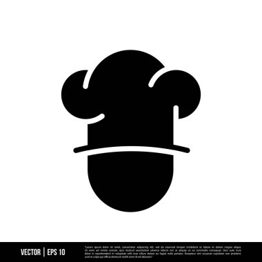 En iyi Şef Şapka simge vektörü, illüstrasyon logosu şablonu modada. Pek çok amaca uygun..