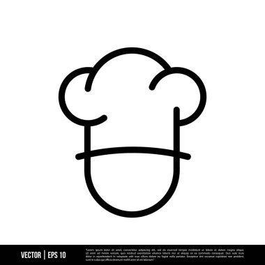 En iyi Şef Şapka simge vektörü, illüstrasyon logosu şablonu modada. Pek çok amaca uygun..