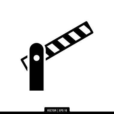 En iyi Yol Bariyeri simgesi vektörü, illüstrasyon logo şablonu modada. Pek çok amaca uygun..