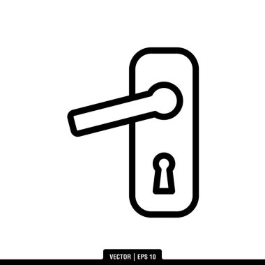 Kapı Sapı simge vektörünün en iyisi, illüstrasyon logo şablonu modada. Pek çok amaca uygun..