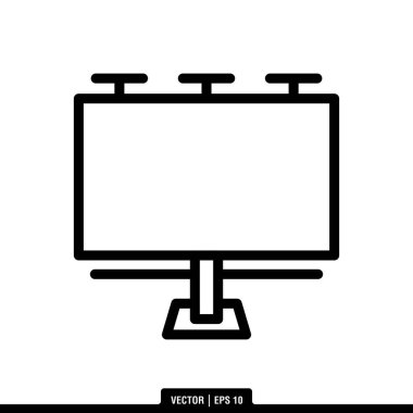 En iyi Billboard simge vektörü, son moda logo şablonu. Pek çok amaca uygun..