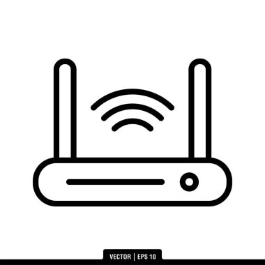 Yönlendirici Simgesi Vektör İllüstrasyon Logo Şablonu