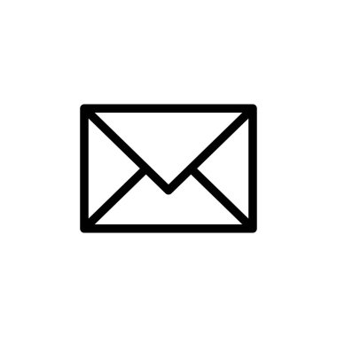 Zarf Simgesi Vektör İllüstrasyon Logo Şablonu