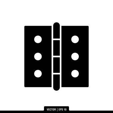 Kapı menteşesi simge vektörünün en iyisi, illüstrasyon logo şablonu modada. Pek çok amaca uygun..