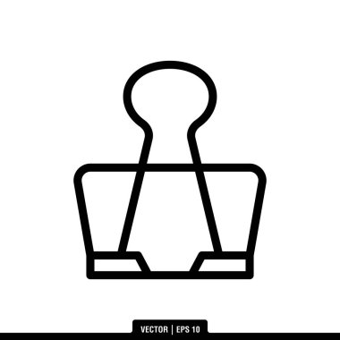 En iyi klasör klipsör ikon vektörü, illüstrasyon logo şablonu modada. Birçok amaç için kullanılabilir..