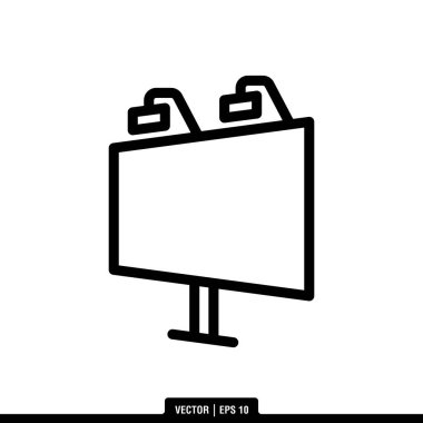 En iyi Billboard simge vektörü, son moda logo şablonu. Pek çok amaca uygun..