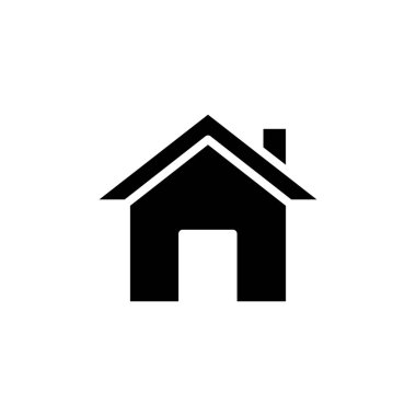 Ev Simgesi Vektör İllüstrasyon Logo Şablonu