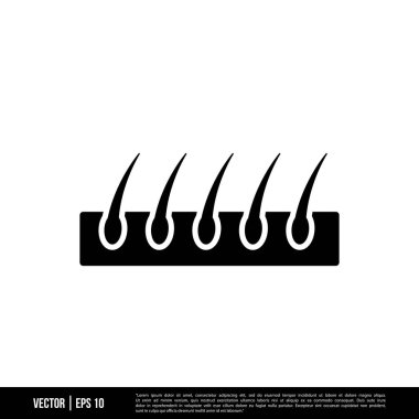 En iyi saç ikonu vektörü, illüstrasyon logo şablonu modaya uygun. Pek çok amaca uygun..