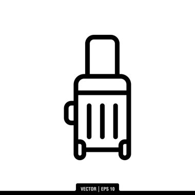 En iyi Seyahat Çantası simge vektörü, illüstrasyon logo şablonu modayı. Pek çok amaca uygun..