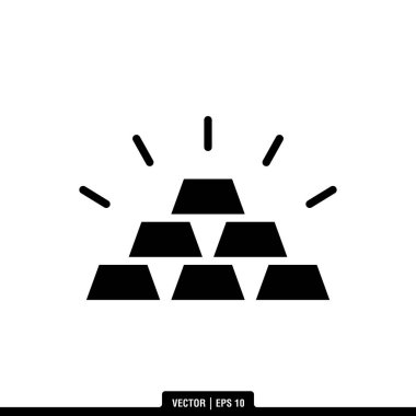 En iyi Altın Çubuk simge vektörü, son moda logo şablonu. Pek çok amaca uygun..