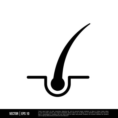 En iyi saç ikonu vektörü, illüstrasyon logo şablonu modaya uygun. Pek çok amaca uygun..