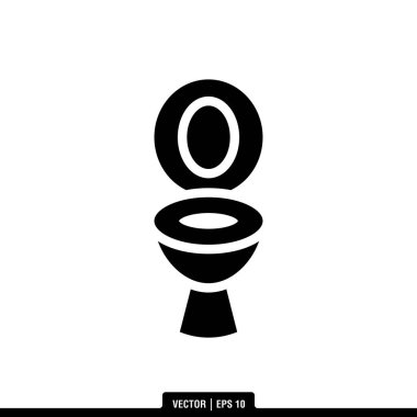 En iyi tuvalet simgesi vektörü, son moda logo şablonu. Birçok amaç için kullanılabilir..