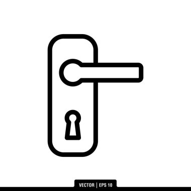 Kapı Sapı simge vektörünün en iyisi, illüstrasyon logo şablonu modada. Pek çok amaca uygun..