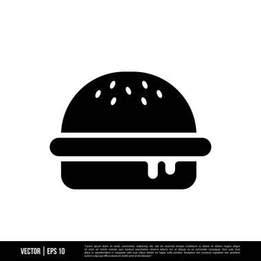 En iyi Burger simge vektörü, son moda logo şablonu. Pek çok amaca uygun..