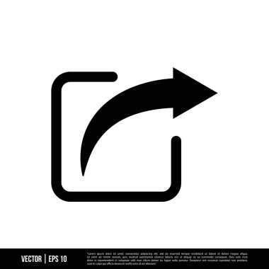 En iyi Paylaşım simgesi vektörü, modada logo şablonu. Pek çok amaca uygun..