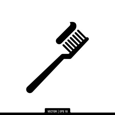 En iyi diş fırçası ikonu vektörü, illüstrasyon logo şablonu modaya uygun. Birçok amaç için kullanılabilir..