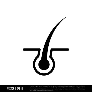 En iyi saç ikonu vektörü, illüstrasyon logo şablonu modaya uygun. Pek çok amaca uygun..