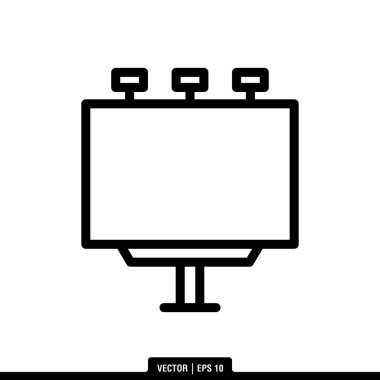 En iyi Billboard simge vektörü, son moda logo şablonu. Pek çok amaca uygun..