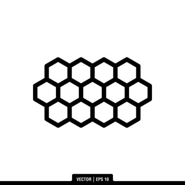 En iyi Bal Tarağı simgesi vektörü, illüstrasyon logo şablonu modada. Pek çok amaca uygun..