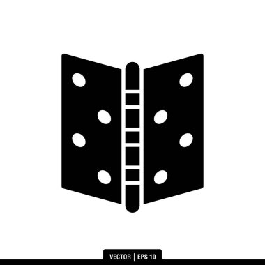 Kapı menteşesi simge vektörünün en iyisi, illüstrasyon logo şablonu modada. Pek çok amaca uygun..