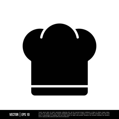 En iyi Şef Şapka simge vektörü, illüstrasyon logosu şablonu modada. Pek çok amaca uygun..