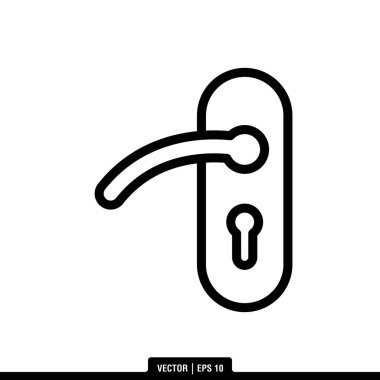 Kapı Sapı simge vektörünün en iyisi, illüstrasyon logo şablonu modada. Pek çok amaca uygun..