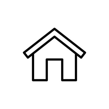Ev Simgesi Vektör İllüstrasyon Logo Şablonu
