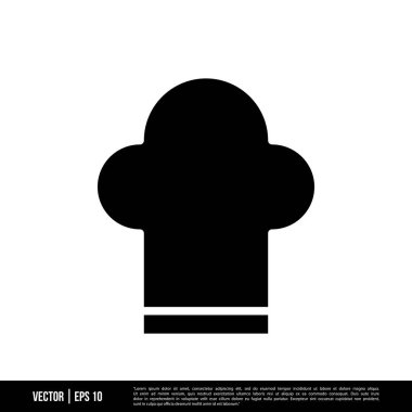 En iyi Şef Şapka simge vektörü, illüstrasyon logosu şablonu modada. Pek çok amaca uygun..