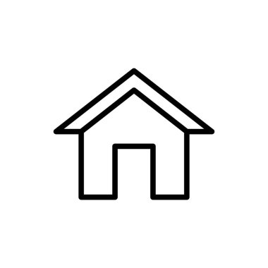 Ev Simgesi Vektör İllüstrasyon Logo Şablonu