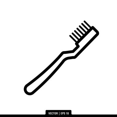 En iyi diş fırçası ikonu vektörü, illüstrasyon logo şablonu modaya uygun. Birçok amaç için kullanılabilir..