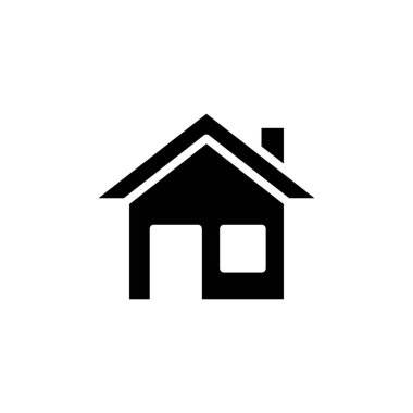 Ev Simgesi Vektör İllüstrasyon Logo Şablonu