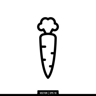 En iyi Havuç simgesi vektörü, illüstrasyon logosu modaya uygun. Pek çok amaca uygun..