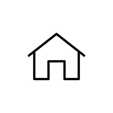 Ev Simgesi Vektör İllüstrasyon Logo Şablonu