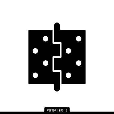 Kapı menteşesi simge vektörünün en iyisi, illüstrasyon logo şablonu modada. Pek çok amaca uygun..