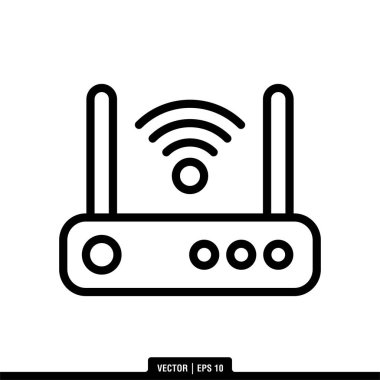 Yönlendirici Simgesi Vektör İllüstrasyon Logo Şablonu