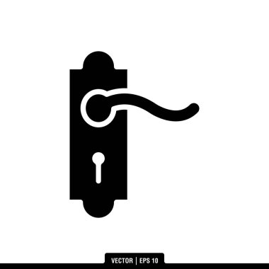 Kapı Sapı simge vektörünün en iyisi, illüstrasyon logo şablonu modada. Pek çok amaca uygun..