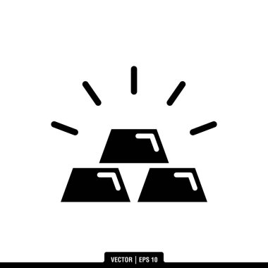 En iyi Altın Çubuk simge vektörü, son moda logo şablonu. Pek çok amaca uygun..