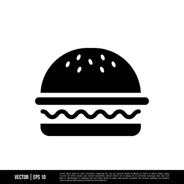 En iyi Burger simge vektörü, son moda logo şablonu. Pek çok amaca uygun..