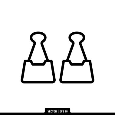 En iyi klasör klipsör ikon vektörü, illüstrasyon logo şablonu modada. Birçok amaç için kullanılabilir..