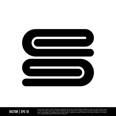 En iyi Katlanmış Havlu simgesi vektörü, illüstrasyon logo şablonu modaya uygun. Pek çok amaca uygun..